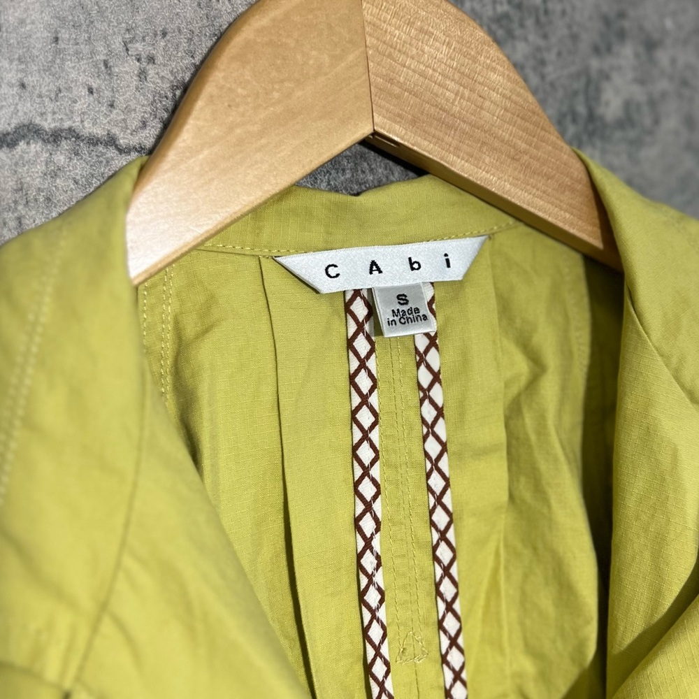 Neon green olive green gorgeous coat jacket dress - Picture 7 of 10